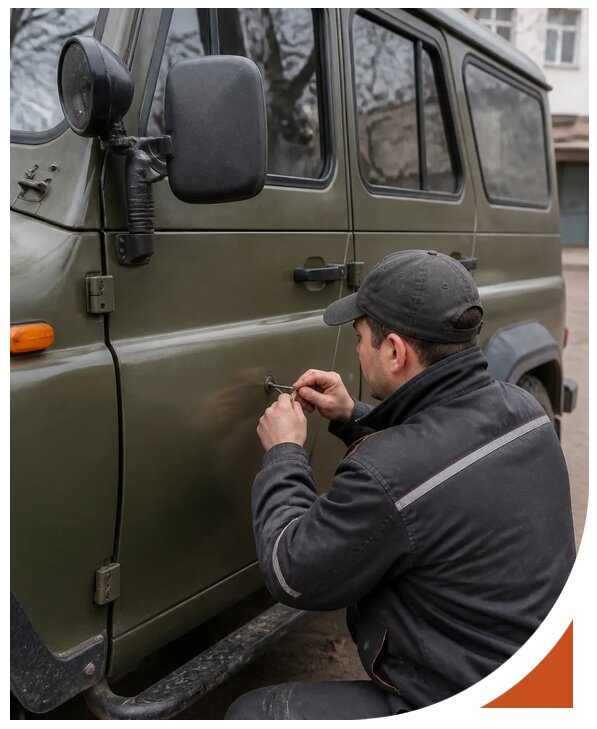 Профессиональное вскрытие автомобиля УАЗ без повреждений в Реутове